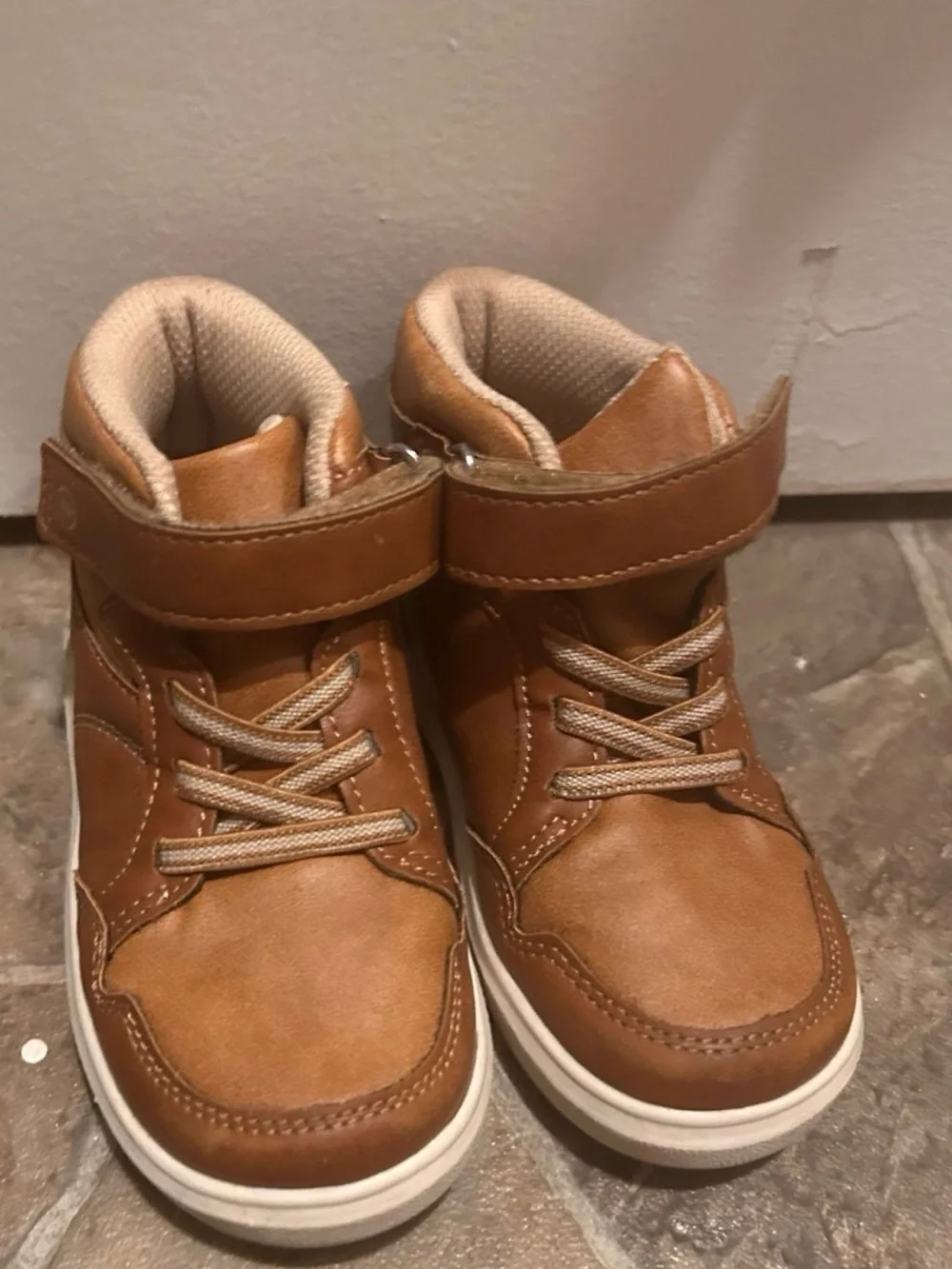 Stride Rite Kids Brown High-Top Sneakers